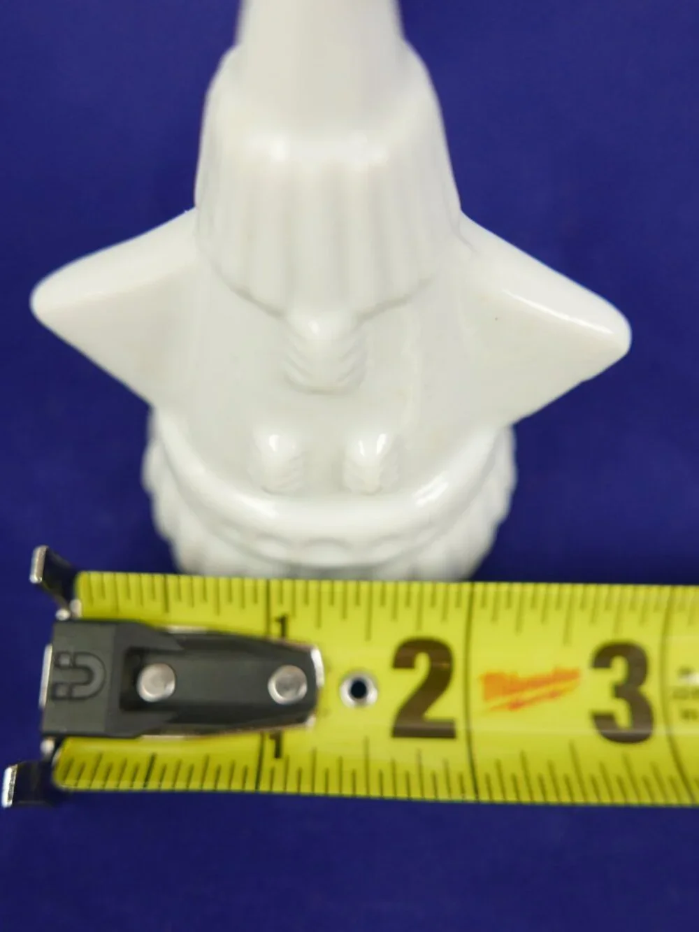 Vintage Ceramic Space Shuttle Flying Machine Bell White Rocket Ship Figure 3.5